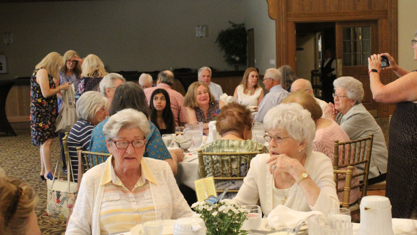 Slovak women celebrate their patroness with Mass and luncheon