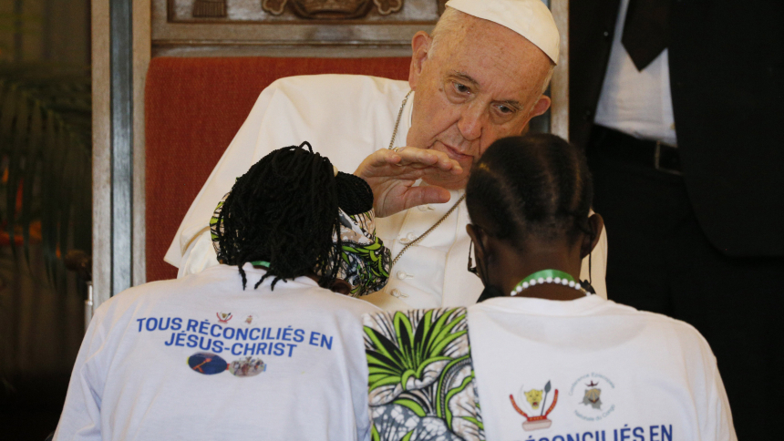 Victims of Violence in Congo Share Their Grief With Pope