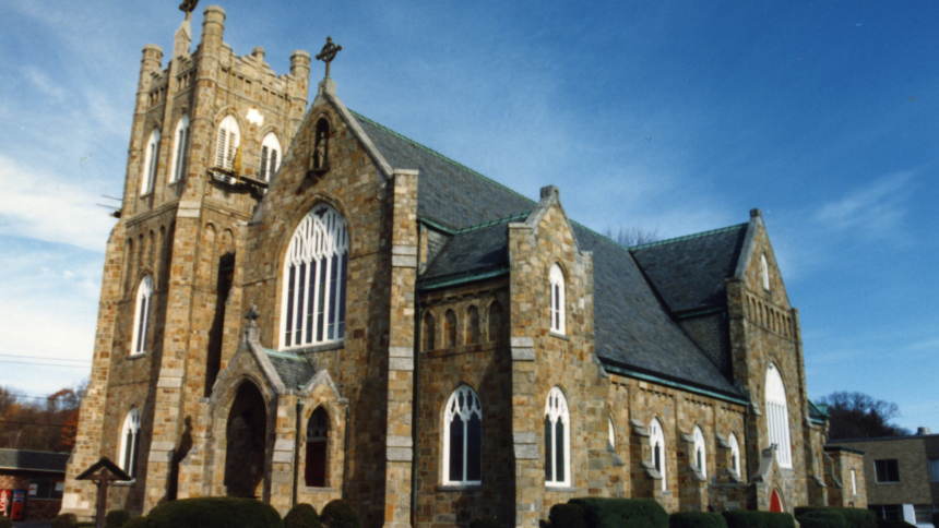 St. Thomas Church in Thomaston, Conn., is pictured in this photo from November 1991. The Archdiocese of Hartford has asked the Vatican to investigate a possible Eucharistic miracle that occurred March 5, 2023. (OSV News photo/courtesy Knights of Columbus)