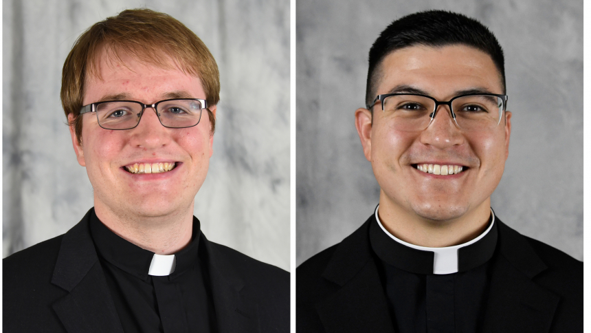 Transitional deacons Steven Caraher and Zachary Glick