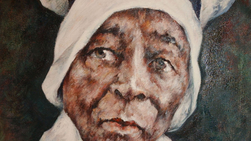 A painting depicts Mother Mary Elizabeth Lange, who founded the Oblate Sisters of Providence in Baltimore, the world's first sustained women's religious community for Black women. Pope Francis signed a decree June 22, 2023, recognizing the heroic virtues of Mother Lange and declaring her "venerable." (OSV News photo/courtesy Catholic Review)