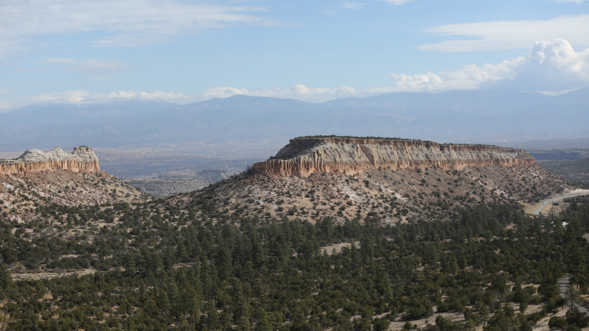 Rock formations and mountains are pictured near Los Alamos, N.M., Nov. 21, 2020. Opening with the World Day of Prayer for the Care of Creation Sept. 1, 2023,  the Season of Creation is a monthlong ecumenical period for prayer and action to promote ecological principles. It ends Oct. 4, the feast of St. Francis Assisi. (OSV News photo/CNS file, Bob Roller)