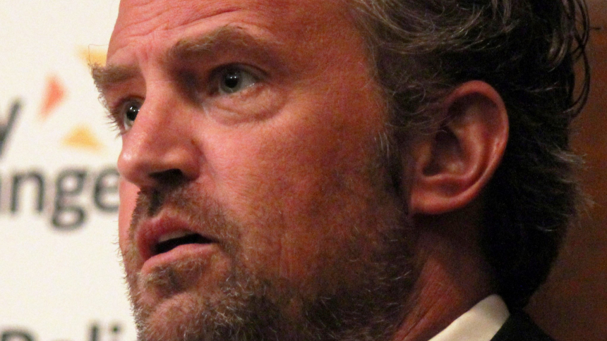 Actor Matthew Perry attending a Policy Exchange conference, "Smarter Justice: Lessons from the American problem-solving court movement." Perry, who died Oct. 28, 2023, openly discussed and wrote about his struggles with substance abuse. (OSV News photo/Policy Exchange, via Wikimedia Commons CC-SA 2.0)
