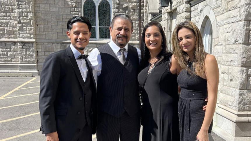 Lisa Lopez-Galvan, second from right, stands with her family in a photo posted to her Facebook account Sept. 26, 2022. Lopez-Galvan, a parishioner of Sacred Heart-Guadalupe Parish in Kansas City, Mo., was killed Feb. 14, 2024, Ash Wednesday, during a mass shooting following the Kansas City Chiefs' Super Bowl victory parade. (OSV News screenshot/Facebook)
