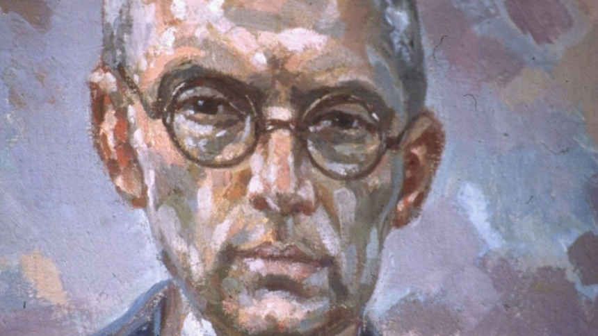 St. Maximilian Kolbe, who took the place of a young father condemned to die at Auschwitz during World War II, is pictured in an undated painting. (OSV News photo/John Pole)  