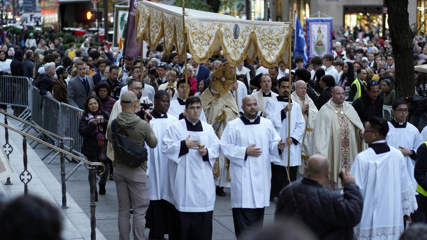 New York Procession Eucharist