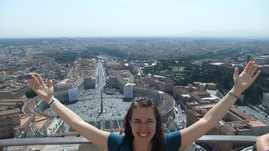 Michelle Duppong is seen in the documentary "Radiating Joy: The Michelle Duppong Story," produced by Anderson Art. (OSV News photo/courtesy FOCUS)