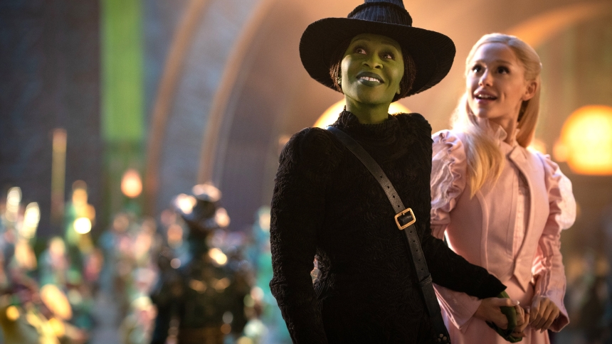 Cynthia Erivo and Ariana Grande star in the movie "Wicked."  The OSV News classification is A-II -- adults and adolescents. The Motion Picture Association of America rating is PG -- parental guidance suggested. Some material may not be suitable for children. (OSV News photo/Universal)