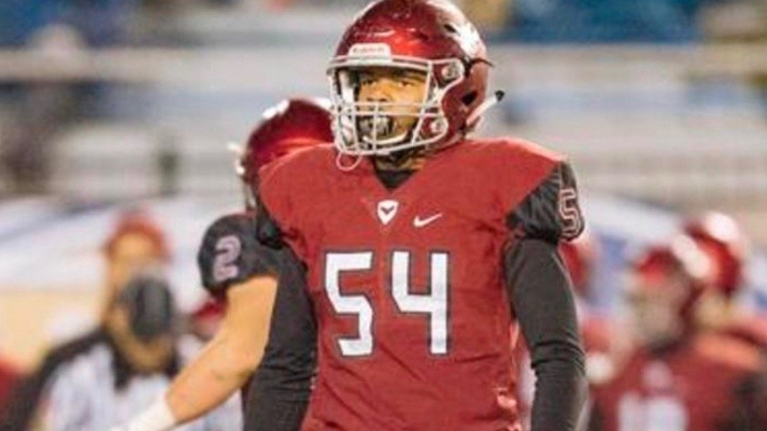 Jeremiah Trotter Jr., who graduated in 2020 from St. Joseph's Preparatory School in Philadelphia, is pictured during a game in his senior year. Trotter, now a linebacker for the Philadelphia Eagles, newly crowned Super Bowl champions, credits his four years at a Jesuit institution for helping him mature spiritually and as an athlete. (OSV News photo/Philadelphiasportsdigest.com)