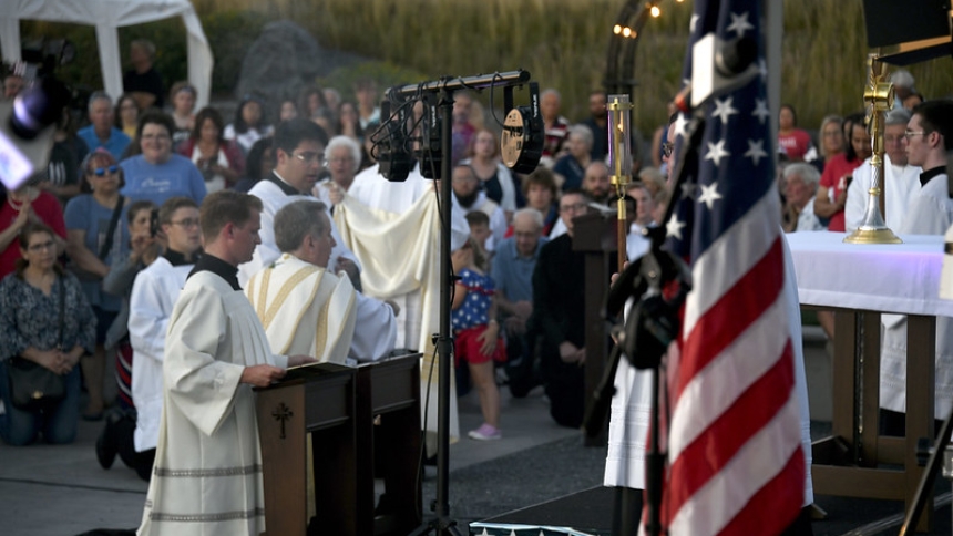 4th of July at the Shrine of Christ's Passion with Relevant Radio Rosary Across America and the Diocese of Gary