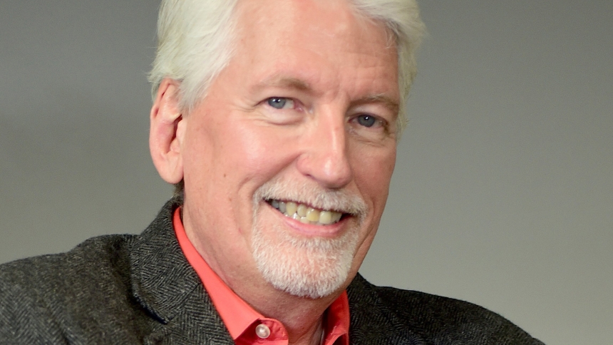 K-yes Radio host Glen Lewerenz poses in the studio in St. Cloud, Minn., in this undated photo. "Holy curiosity" is the driving force behind the radio personality’s ministry of listening. (OSV News photo/Dianne Towalski, The Central Minnesota Catholic)