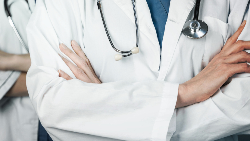 Doctors with arms crossed