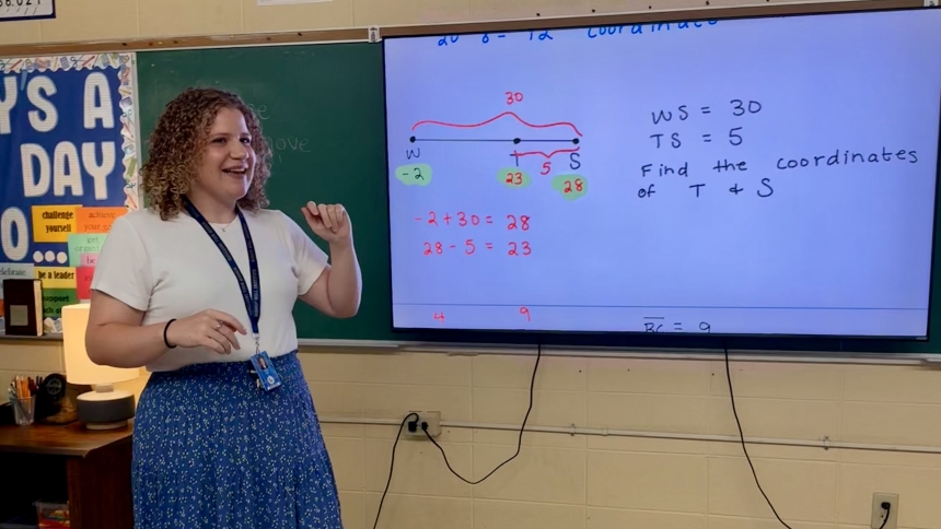 Mary Lick, Bishop Noll math teacher