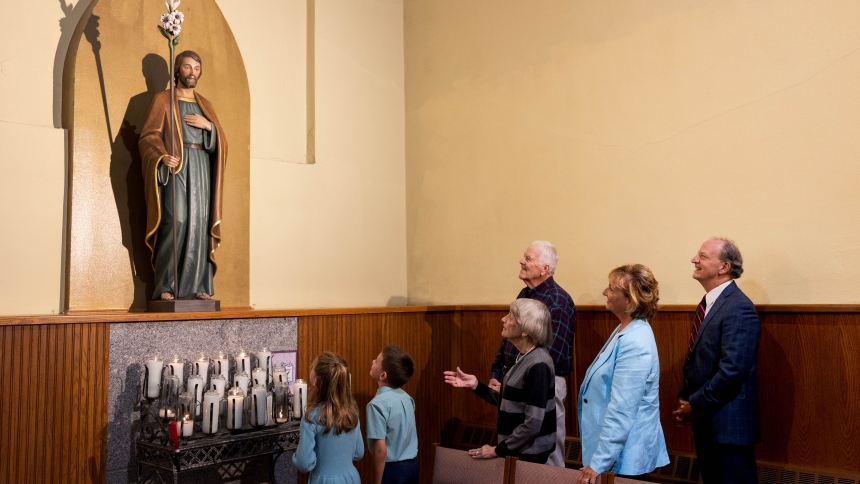 St. Mary receives new statues