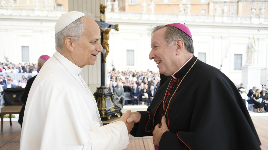 Pope Leo and Bishop McClory