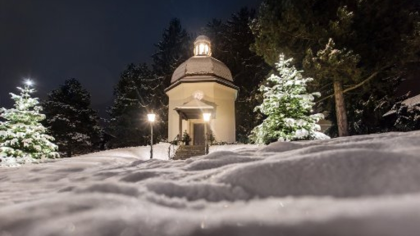 The Silent Night Chapel, which is in the town of Oberndorf in the Austrian state of Salzburg, is a monument to the Christmas carol "Silent Night." The chapel stands on the site of the former St. Nicholas Church, where on Christmas Eve in 1818 the carol was performed for the first time. (OSV News photo/courtesy www.stillenacht.com)