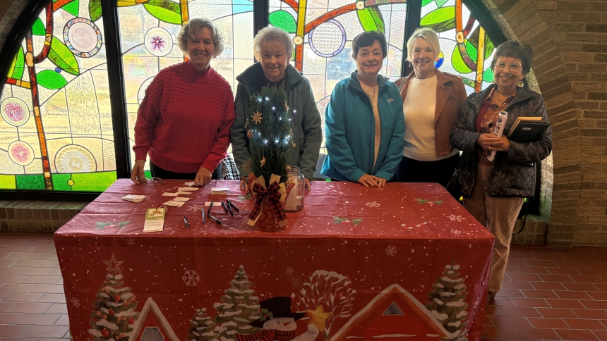 Volunteers at St. Maria Goretti in Dyer collect the angel tree information, help make the tags, distribute the tags, and collect and distribute the gifts. (Provided photo)