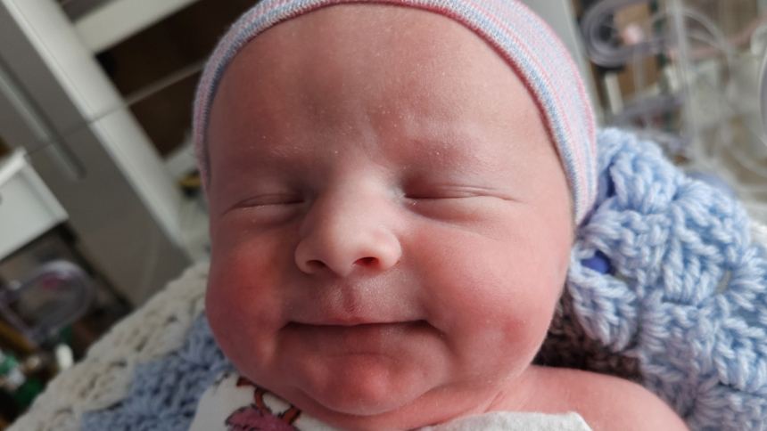 Jacob Robert Patrick Kelly Jr. was born to Mattie Tengdin and Jacob Kelley of Crown Point at 1:29 a.m. at Franciscan Health Crown Point, making him the first baby born at the hospital in 2026. 
