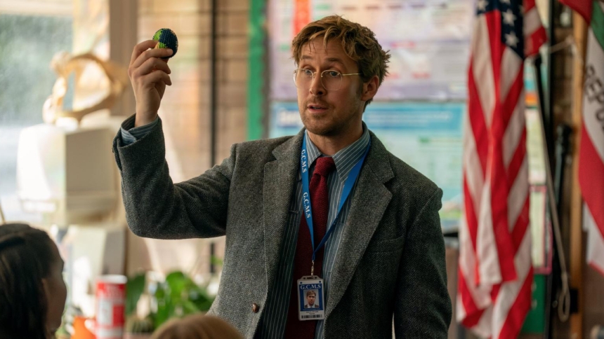 Ryan Gosling stars in a scene from the movie "Project Hail Mary." The OSV News classification is A-II -- adults and adolescents. The Motion Picture Association rating is PG-13 -- parents strongly cautioned. Some material may be inappropriate for children under 13.(OSV News photo/Jonathan Olley, Amazon)