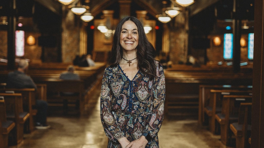 Former astrologer Molly Curtis described astrology as a system where one is always looking inward, trying to discover how signs in the sky affect one's life. In Christ, Curtis said, she is now looking outward, discovering how Jesus is affecting those in the world, including herself. After putting Christ at the center, she is to be confirmed at Easter 2026 in the Archdiocese of Detroit. (OSV News photo/Valaurian Waller, Detroit Catholic)