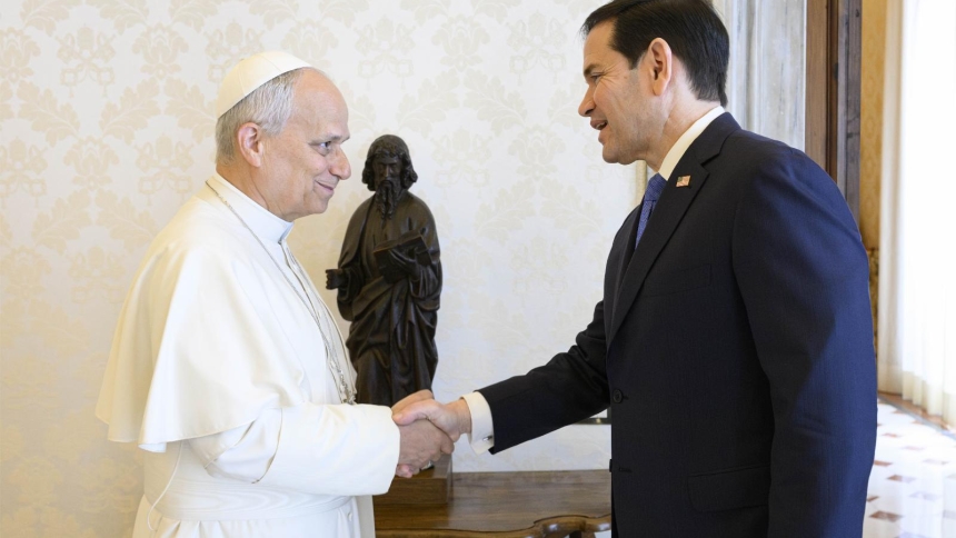 Pope Leo XIV and Marco Rubio