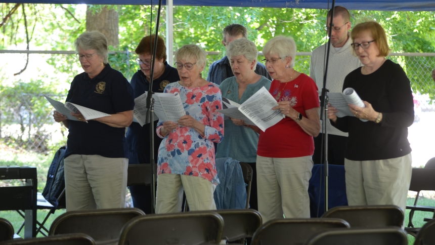 Choir members from St. John the Baptist