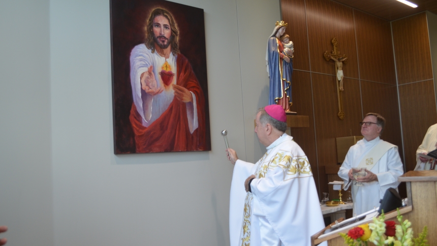 Bishop McClory at Franciscan Health Crown Point
