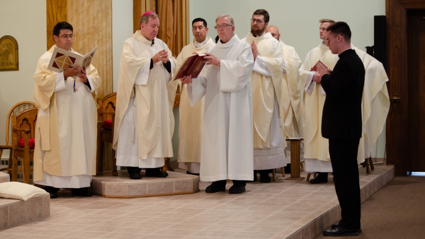 Rite of Admission to Candidacy Mass for the Diocese of Gary seminarian