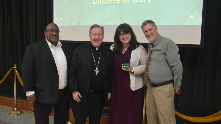 Diocese of Gary receives Enduring Partnership Award at Lindenwood.