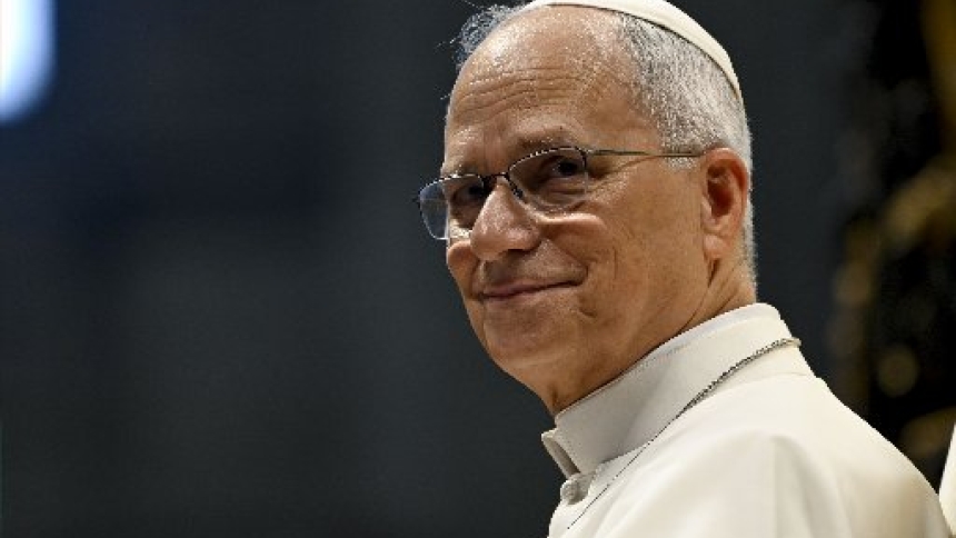 Pope Leo XIV smiles during his weekly general audience inside St. Peter's Basilica at the Vatican Aug. 5, 2026. (CNS photo/Vatican Media)