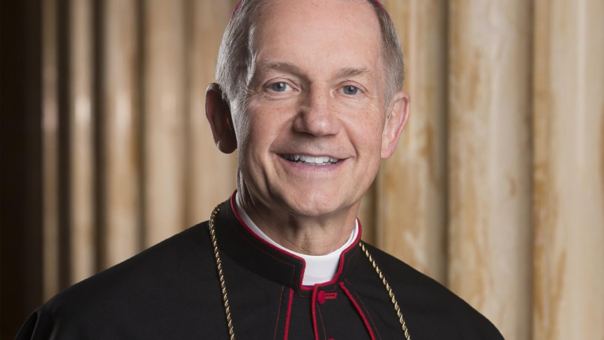 Bishop Thomas J. Paprocki of Springfield, Ill., is pictured in a July 11, 2018, file photo. Bishop Paprocki, four Catholic doctors and Lutheran Care Center, a nursing home in south-central Illinois, are plaintiffs in a suit filed against Illinois' physician-assisted suicide law. (OSV News photo/courtesy Diocese of Springfield in Illinois)